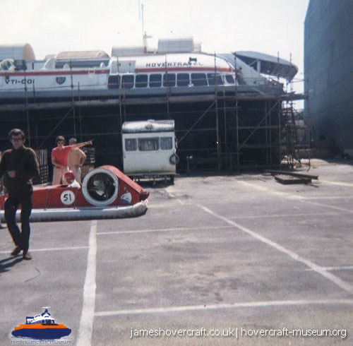 Vosper-Thornycroft VT1 in service -  (credit: The <a href='http://www.hovercraft-museum.org/' target='_blank'>Hovercraft Museum Trust</a>).